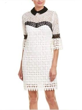 Black And Black Lace Dress White Collar for Sale up to 90% Off: Poshmark